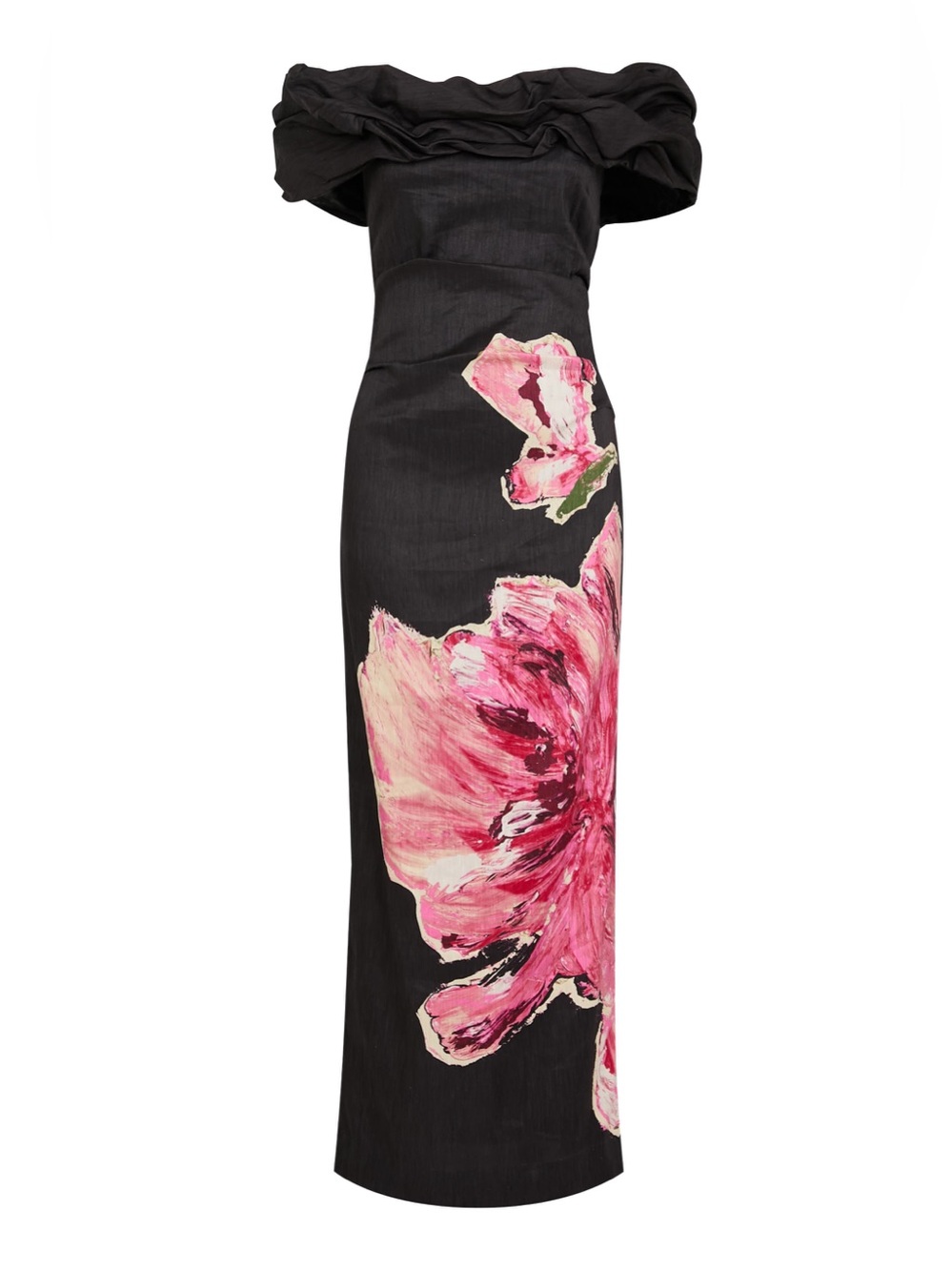 Acler Gifford Maxi Dress Pink Floral Print